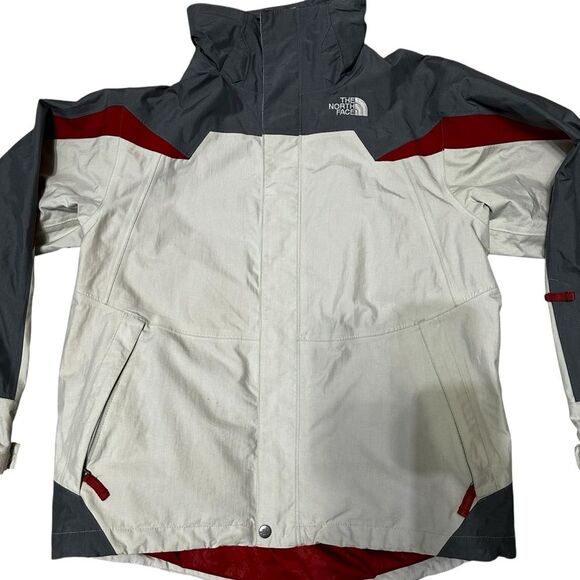 The North Face Men’s Small Ski Jacket Shell Gray Red - Picture 5 of 8